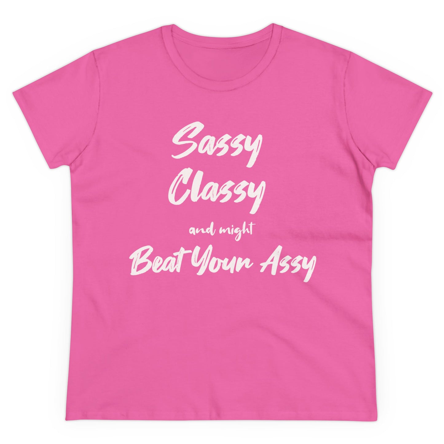 BEAT YOUR ASSY Women's Midweight Cotton Tee